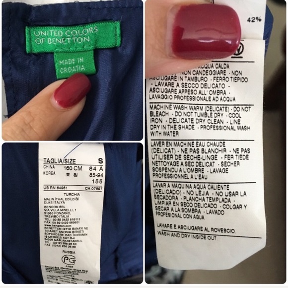 United Colors of Benetton Empire Waist Dress S - Picture 8 of 8